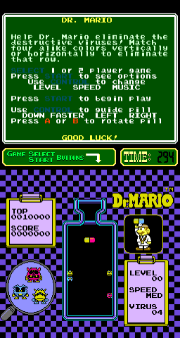 Dr. Mario (PlayChoice-10) Screenshot 1